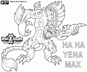 HaHa Yena Max,Invizimals Shadow Zone coloring page