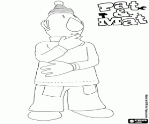 The handyman Mat is thinking coloring page