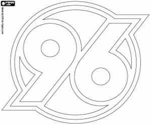 Hannover 96 logo coloring page