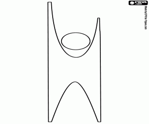 Happy Human, symbol of humanism coloring page