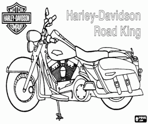 Harley-Davidson Road King coloring page