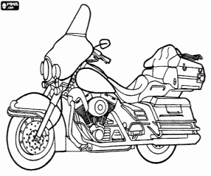 Harley-Davidson Ultra Classic coloring page