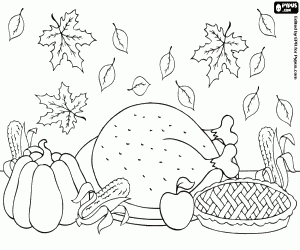 Harvest celebration coloring page