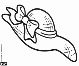 A hat to avoid the sun coloring page