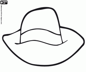 A hat for the trip coloring page