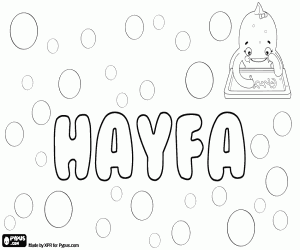 Hayfa, variant of Haifa coloring page