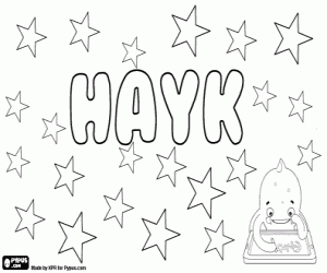 Hayk, Armenian name, Hayg coloring page