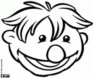 The head of one Hobbs, Iver coloring page