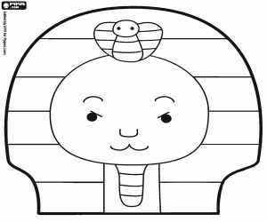 Head of the Sphinx coloring page
