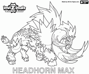 Headhorn Max, Invizimals Shadow Zone coloring page