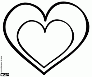 A heart for a mother coloring page