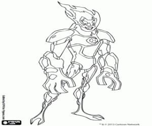 Heatblast, Ben 10 Omniverse coloring page