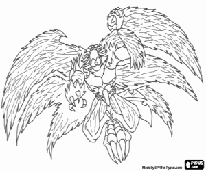 Heavens's Gormiti, Devilfenix coloring page