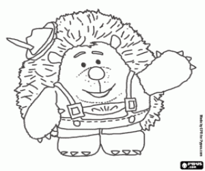 The hedgehog Mr. Pricklepants coloring page