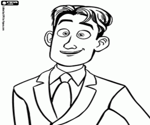 Henry is the father of Nate coloring page