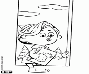 Hermey the elf wants to be a dentist coloring page