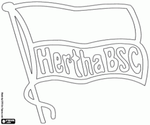Hertha Berlin emblem coloring page