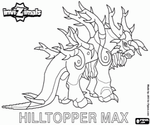 Hilltopper Max, Invizimals coloring page