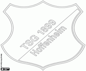 Hoffenheim logo coloring page