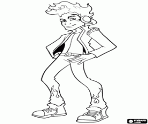 Holt Hyde from Monster High coloring page