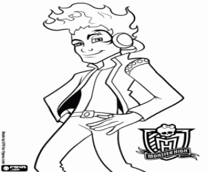 Holt Hyde from Monster High coloring page
