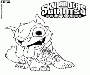 Hot Dog Skylander coloring page