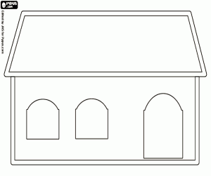 The house of the three bears coloring page