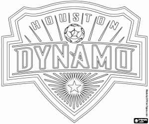 Houston Dynamo badge coloring page