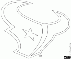 Houston Texans emblem coloring page