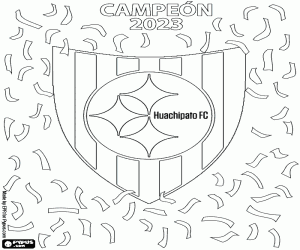 Huachipato FC, champion 2023 coloring page