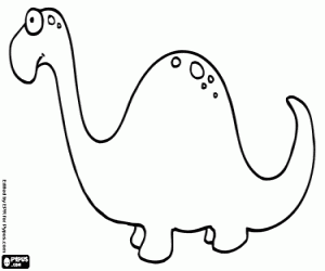 A huge dinosaur coloring page