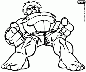 Hulk, superhero Super Hero Squad coloring page
