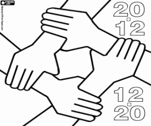 Human solidarity day coloring page