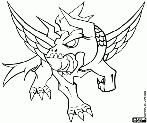 Humbaba, a mythical creature coloring page
