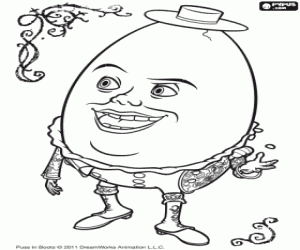 Humpty Dumpty coloring page