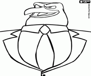 Hunter the stork is the CEO coloring page