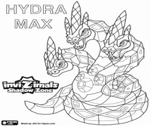 Hydra Max, Invizimals Shadow Zone coloring page