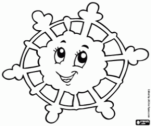 Ice crystal coloring page