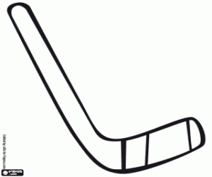 Ice hockey stick coloring page