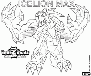 Icelion Max, Invizimals Shadow Zone coloring page