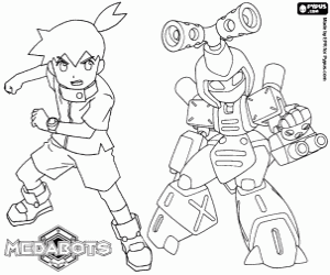 Ikki and his Medabot, Metabee coloring page