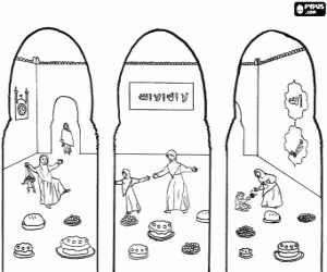 Image of the celebration of Ramadan coloring page