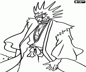 The imposing Kenpachi Zaraki coloring page