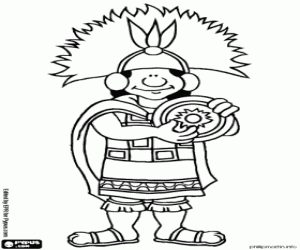 The Inca Emperor coloring page