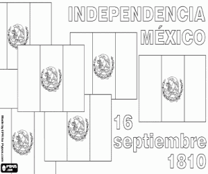 Independence Day of Mexico coloring page