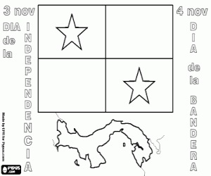 The independence of Panama coloring page