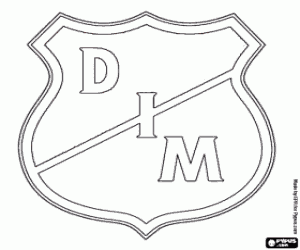 Independiente Medellín shield coloring page