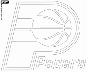 Indiana Pacers logo coloring page