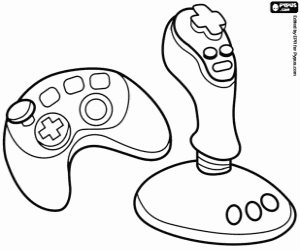 Indispensable for video games coloring page