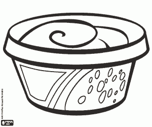 An industrial dairy product coloring page